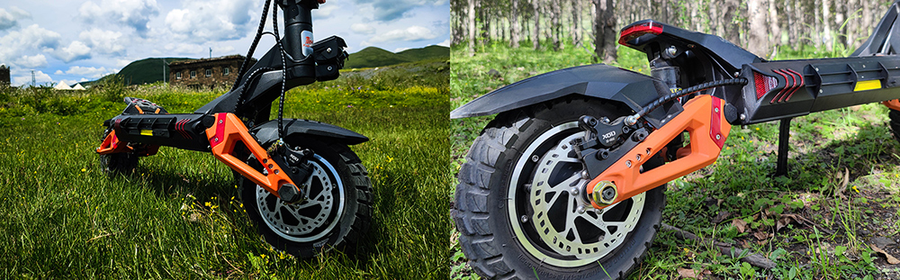 KuKirin G3 Pro 2024 Version 1200W*2 Motor terränggående elskoter 10 tums däck avtagbart batteri 52V 23,2Ah Räckvidd 80km Max hastighet 65km/h Dubbelt hydrauliskt stötdämparsystem IP54 Vattentät dubbel hydraulisk broms