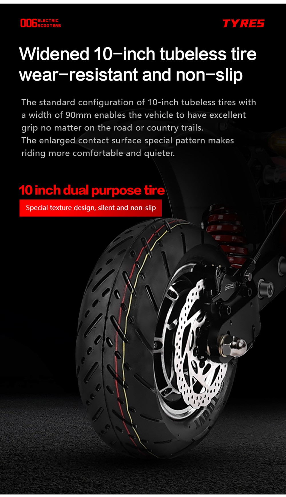 Ηλεκτρικό σκούτερ BOYUEDA Q7 Pro, κινητήρας 2*1600W, μπαταρία 52V 19AH, ελαστικό 10 ιντσών, μέγιστη ταχύτητα 70km/h, αυτονομία 70km, διπλά υδραυλικά δισκόφρενα, μπροστινό υδραυλικό αμορτισέρ και πίσω αμορτισέρ ελατηρίου, έλεγχος APP