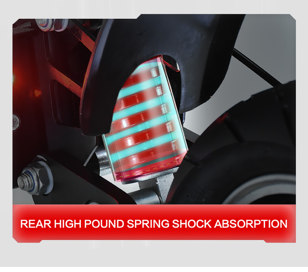 Ηλεκτρικό σκούτερ BOYUEDA Q7 Pro, κινητήρας 2*1600W, μπαταρία 52V 19AH, ελαστικό 10 ιντσών, μέγιστη ταχύτητα 70km/h, αυτονομία 70km, διπλά υδραυλικά δισκόφρενα, μπροστινό υδραυλικό αμορτισέρ και πίσω αμορτισέρ ελατηρίου, έλεγχος APP