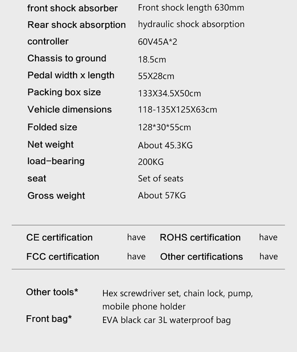 Scooter eléctrico BOYUEDA S5-11, motor 2*3000W, batería 60V 38AH, neumático de 11 pulgadas, velocidad máxima 85 km/h, alcance 120 km, frenos de disco hidráulicos dobles, amortiguador hidráulico, pantalla LCD