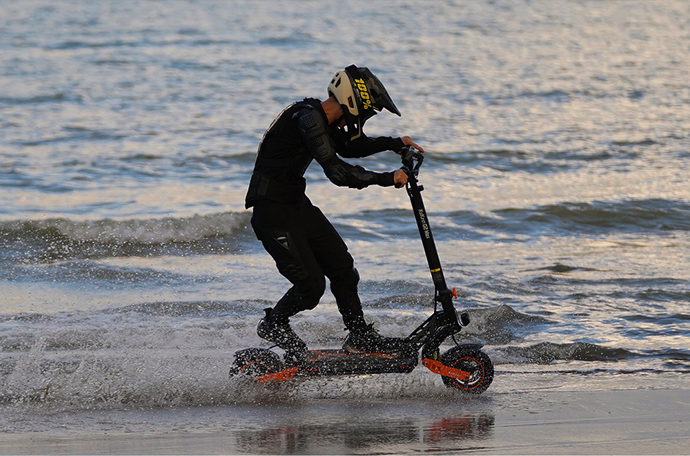 KuKirin G2 Max elskoter 10-tums terrängdäck 1000 W motor Maxhastighet 55 km/h 48 V 20 Ah batteri Räckvidd 80 km Max belastning 120 kg Avtagbar sits Justerbar höjd