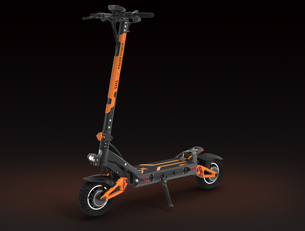 KuKirin G3 Pro 2024 Version 1200W*2 Motor terränggående elskoter 10 tums däck avtagbart batteri 52V 23,2Ah Räckvidd 80km Max hastighet 65km/h Dubbelt hydrauliskt stötdämparsystem IP54 Vattentät dubbel hydraulisk broms