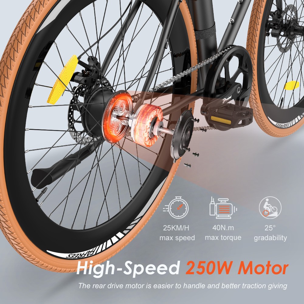 FAFREES F8 Electric Bike, 749 W Engine, 63 V 89 AH Batteri, 299C X 61C Däck, Maximal hastighet 74 km -H, Maximal autonomi 09 km, dubbel mekanisk skivbromsar - Vit orange orange