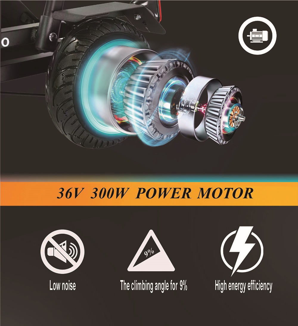 Czterokołowy skuter elektryczny Freejoyer F7 Pro z siedziskiem, silnik 300 W, akumulator 36 V 13 Ah, maksymalna prędkość 15 km/h, maksymalny zasięg 35 km - szary