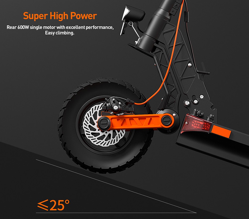 Joyor S8 electric scooter, 600 W motor, 48 V 26 Ah battery, 10 inch tires, maximum speed 25 km/h, range 90 km, double mechanical disc brake