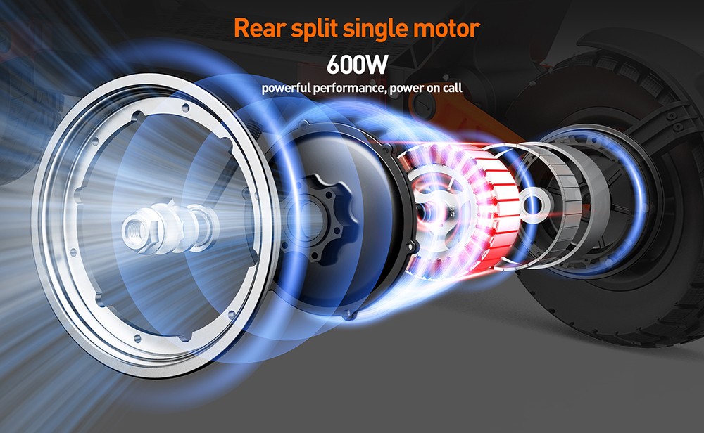 Joyor S8 electric scooter, 600 W motor, 48 V 26 Ah battery, 10 inch tires, maximum speed 25 km/h, range 90 km, double mechanical disc brake