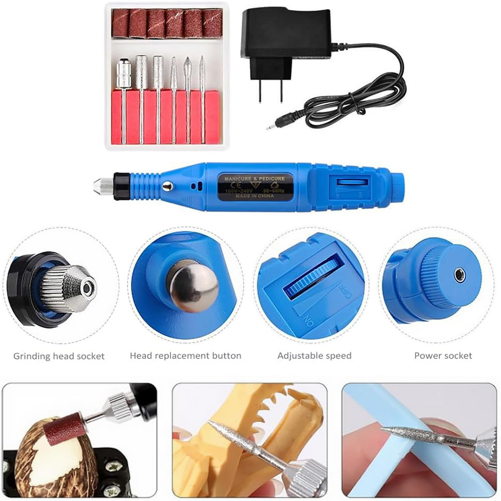 Accessoires Kit voor 3D multi-use printer professionele kwaliteit midden, 3D-reiniging en print reinigingsset en elektrisch polijstmachine, afwerking en afdruktool, toolbox inbegrepen