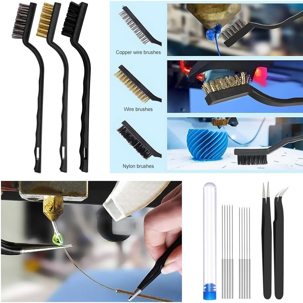 Accessoires Kit voor 3D multi-use printer professionele kwaliteit midden, 3D-reiniging en print reinigingsset en elektrisch polijstmachine, afwerking en afdruktool, toolbox inbegrepen