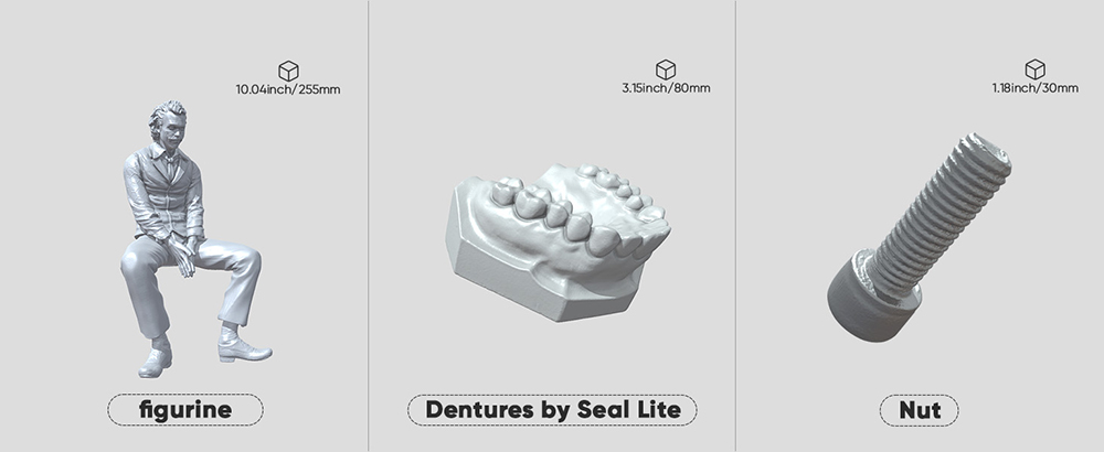 3DMakerPro SEAL Lite 3D-scanner, 0,02 mm præcision, 0,07 mm opløsning, anti-spændingslinser, 10 IPS-ramme, visuel overvågning