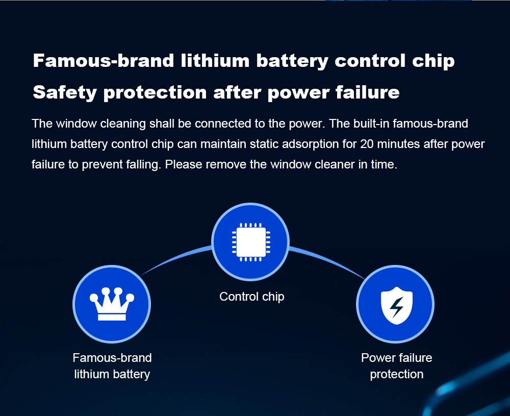 LIECTROUX YW810 Robot nettoyeur de vitres, jet d'eau bidirectionnel, nettoyage à sec et humide, itinéraire AI, moteur et ventilateur sans balais, application et télécommande, plusieurs modes de protection de sécurité, noir