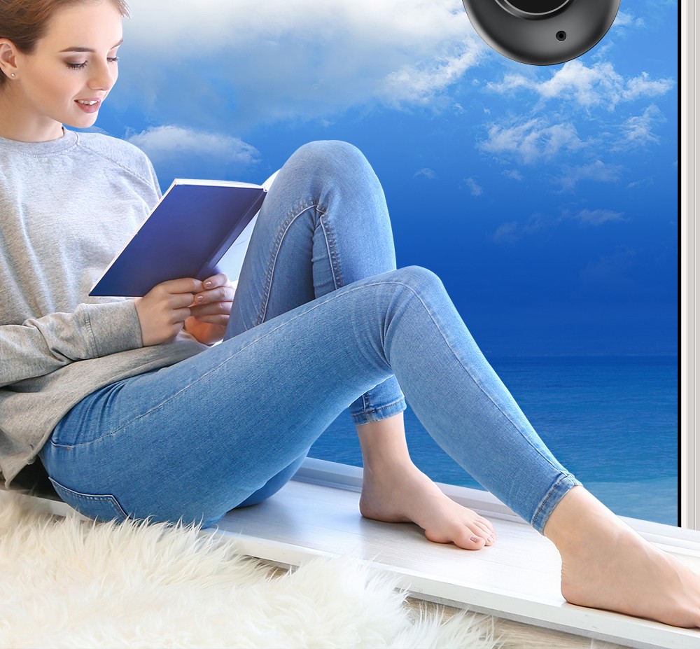 LIECTROUX YW810 Robot nettoyeur de vitres, jet d'eau bidirectionnel, nettoyage à sec et humide, itinéraire AI, moteur et ventilateur sans balais, application et télécommande, plusieurs modes de protection de sécurité, noir