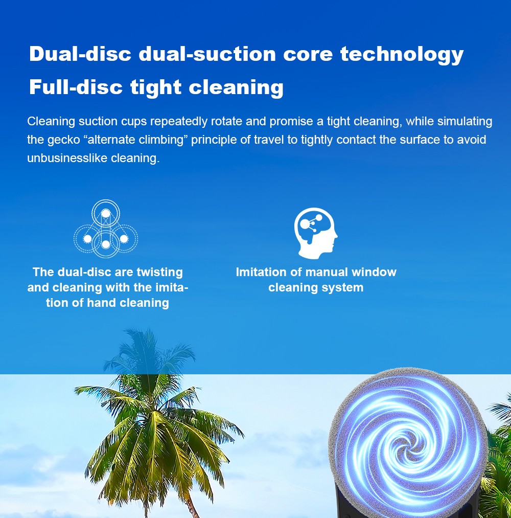 LIECTROUX YW810 Robot nettoyeur de vitres, jet d'eau bidirectionnel, nettoyage à sec et humide, itinéraire AI, moteur et ventilateur sans balais, application et télécommande, plusieurs modes de protection de sécurité, noir