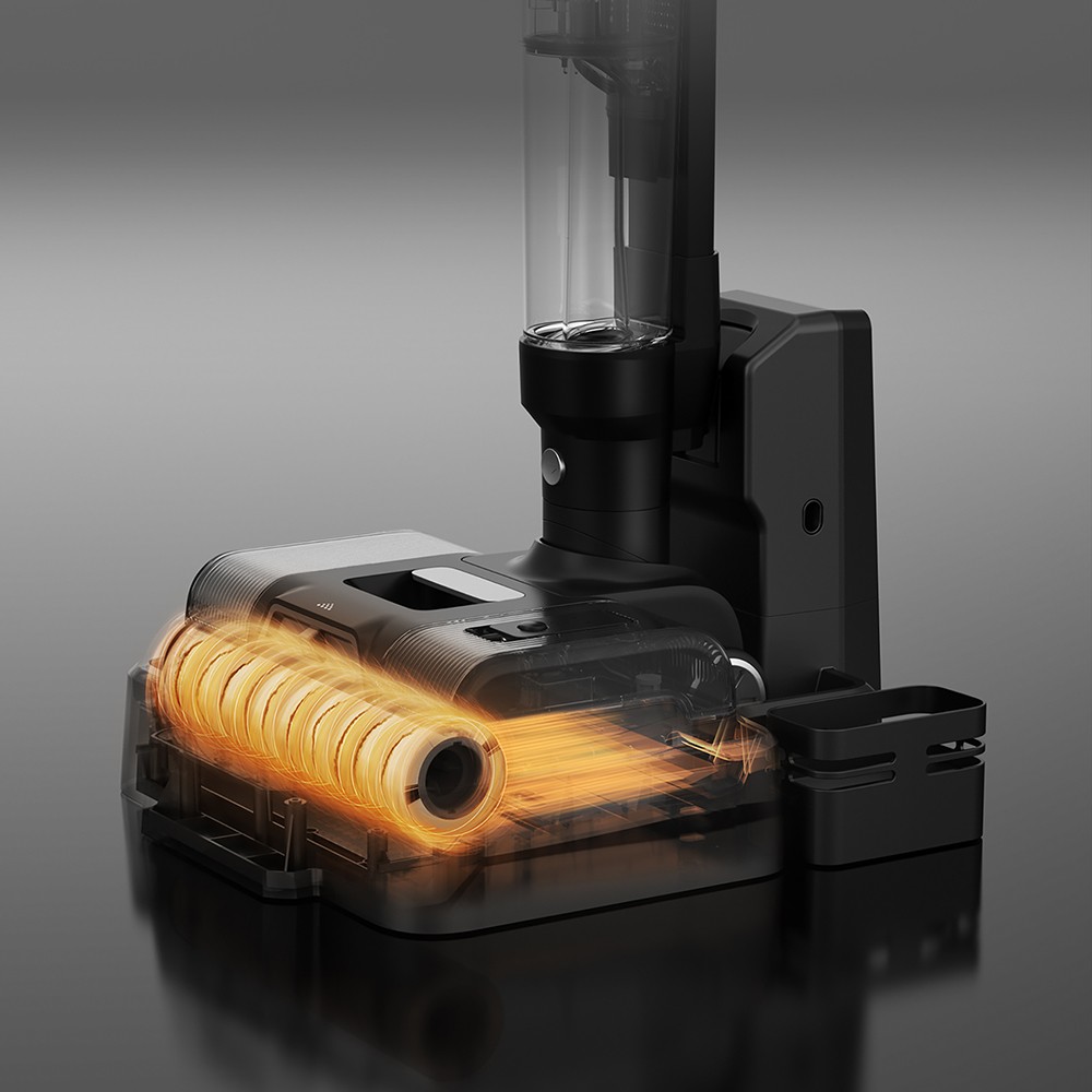 Aspirador e esfregão multifuncional sem fio JIMMY PW11, 400 W de alta potência, rolo de escova único, secagem rápida com ar quente, display LED, motor sem escova à prova d'água IPX8, design plano de 180 °, para pisos duros, pêlos de animais de estimação