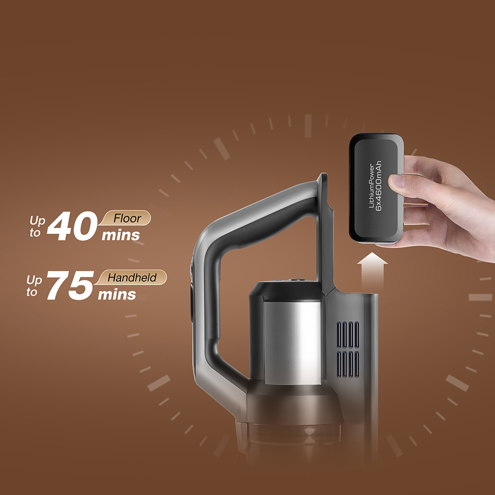 Aspirador e esfregão multifuncional sem fio JIMMY PW11, 400 W de alta potência, rolo de escova único, secagem rápida com ar quente, display LED, motor sem escova à prova d'água IPX8, design plano de 180 °, para pisos duros, pêlos de animais de estimação