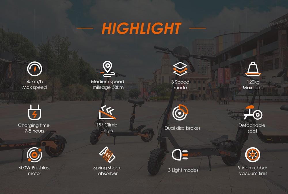 KuKirin G7 Pro Version 7975 elektrisk skoter, 399W borstlös motor, 51V 84,3Ah batteri, 0 tums gummidäck, 54 km/h toppfart, 41 km räckvidd, dubbla skivbromsar, fjäderstötdämpare, löstagbart säte
