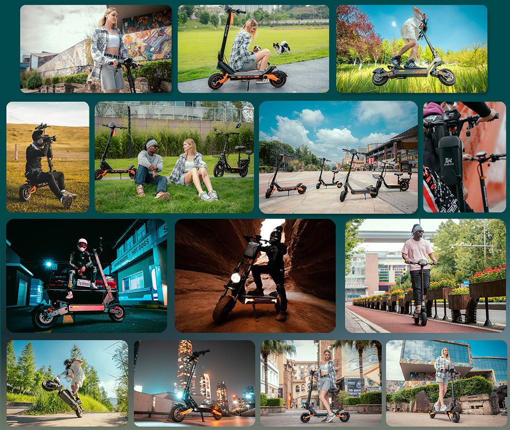 KuKirin G7 Pro Version 7975 elektrisk skoter, 399W borstlös motor, 51V 84,3Ah batteri, 0 tums gummidäck, 54 km/h toppfart, 41 km räckvidd, dubbla skivbromsar, fjäderstötdämpare, löstagbart säte