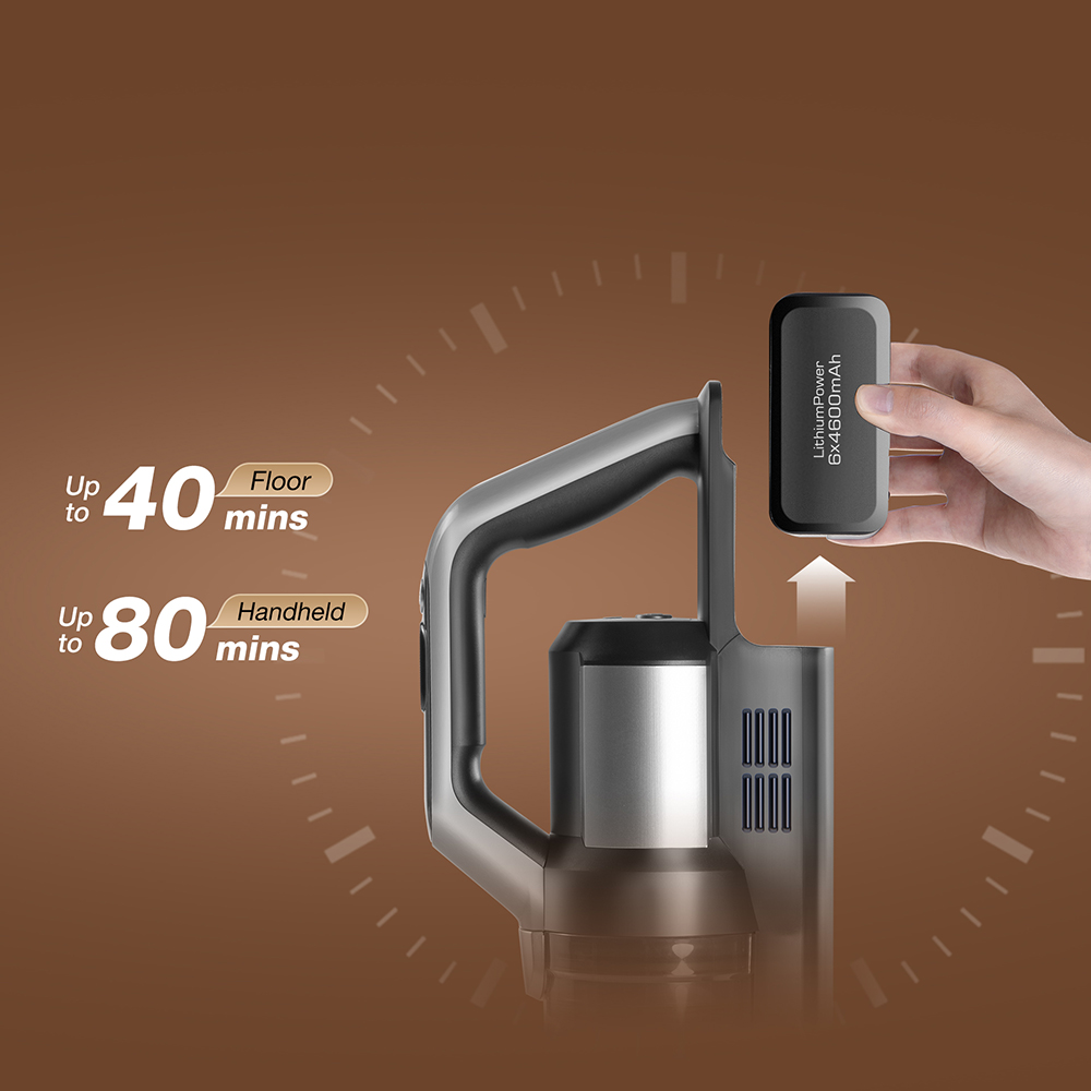 JIMMY PW11 Pro Max 5-i-1 sladdlös dammsugare och mopp, 460 W högeffekt, dubbelrengöring, snabb varmluftstorkning, LED-skärm, 180° platt design, dubbla rullborstar, för hårda golv, husdjurshår och hela huset, silver-svart färg