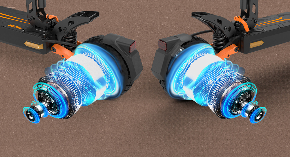 KuKirin G2 Pro 2024 Ny version Hopfällbar elektrisk skoter 9,0 x 3,0 tum Slanglöst däck 600W Motor 48V 15,6Ah Batteri 58 km Max räckvidd, HD LCD-skärm Dubbel skivbroms LED-ljus fjäderstötdämpare, avtagbar säte Blinkers