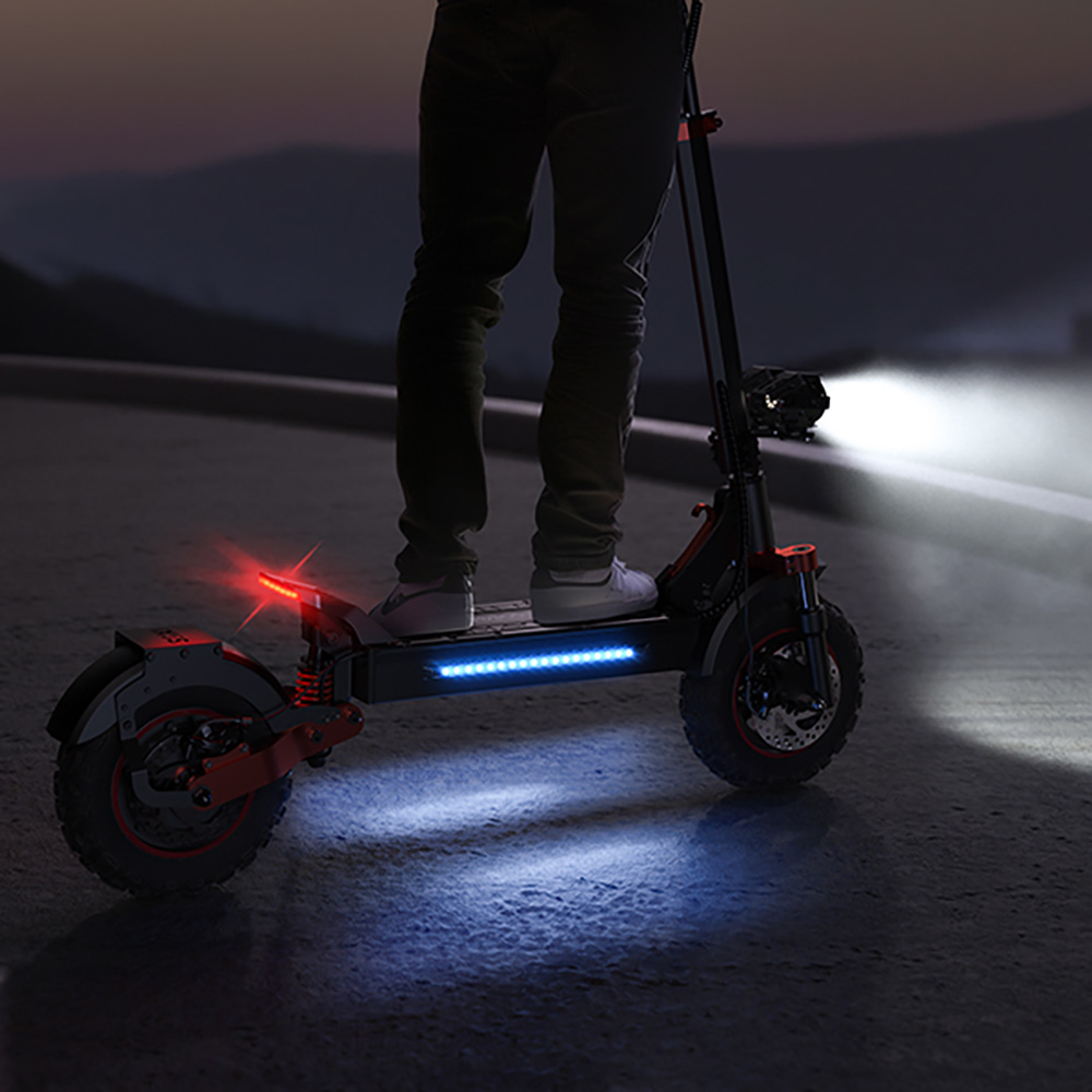 Scooter elétrica iScooter iX5S, motor de 1000 W, bateria 48 V 15 Ah, pneu de 10 polegadas, velocidade máxima de 25 km/h, autonomia de 65 km, freios a disco duplo, amortecedores dianteiros e traseiros