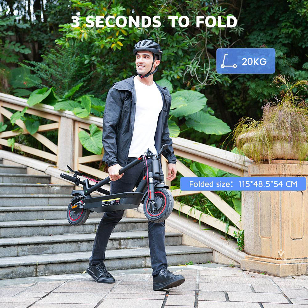 Ηλεκτρικό σκούτερ iScooter i10, κινητήρας 650 W, 36 V 15 Ah, πνευματικό ελαστικό 10 ιντσών, μέγιστη ταχύτητα 40 km/h, μέγιστη αυτονομία 45 km, ανάρτηση εμπρός και πίσω, ηλεκτρονικό φρένο και δισκόφρενο