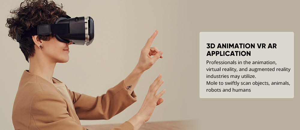 3DMakerpro Taupe Luxe 3D-Scanner, 0,05 mm Genauigkeit, 0,1 mm Auflösung, 150–400 mm Arbeitsabstand, mit Multispektraltechnologie, unterstützt Gesichtsscannen