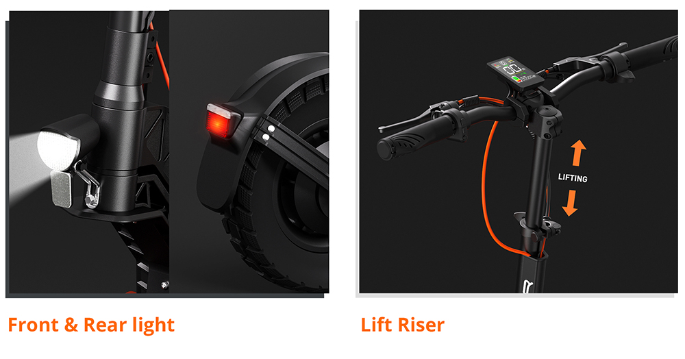 JOYOR S5 Pro electric scooter with ABE certification, 10 inch tires, 48V 26Ah battery, 500W motor, maximum speed 25km/h, range 70-100km - Black