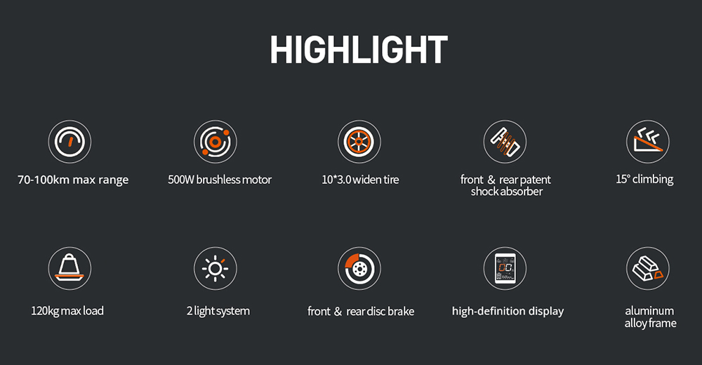 JOYOR S5 Pro electric scooter with ABE certification, 10 inch tires, 48V 26Ah battery, 500W motor, maximum speed 25km/h, range 70-100km - Black