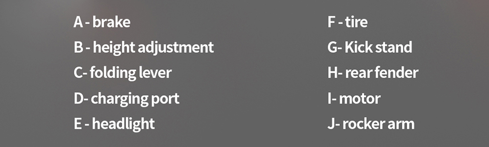 ABE JOYOR S5 certified electric scooter 10 inch tires 500 W motor 20 km/h 48 V 13 Ah battery Range of 40 to 55 km Double disc brakes