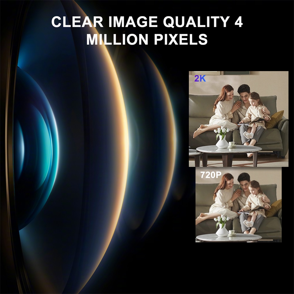 TALLPOWER C23 Indoor-Überwachungskamera, 2K Ultra HD, 2,4 GHz WLAN, Nachtsicht, Auto-Tracking-Infrarot-LED, 360° Schwenken und Neigen, Zwei-Wege-Audio – 1 Stück, EU-Stecker