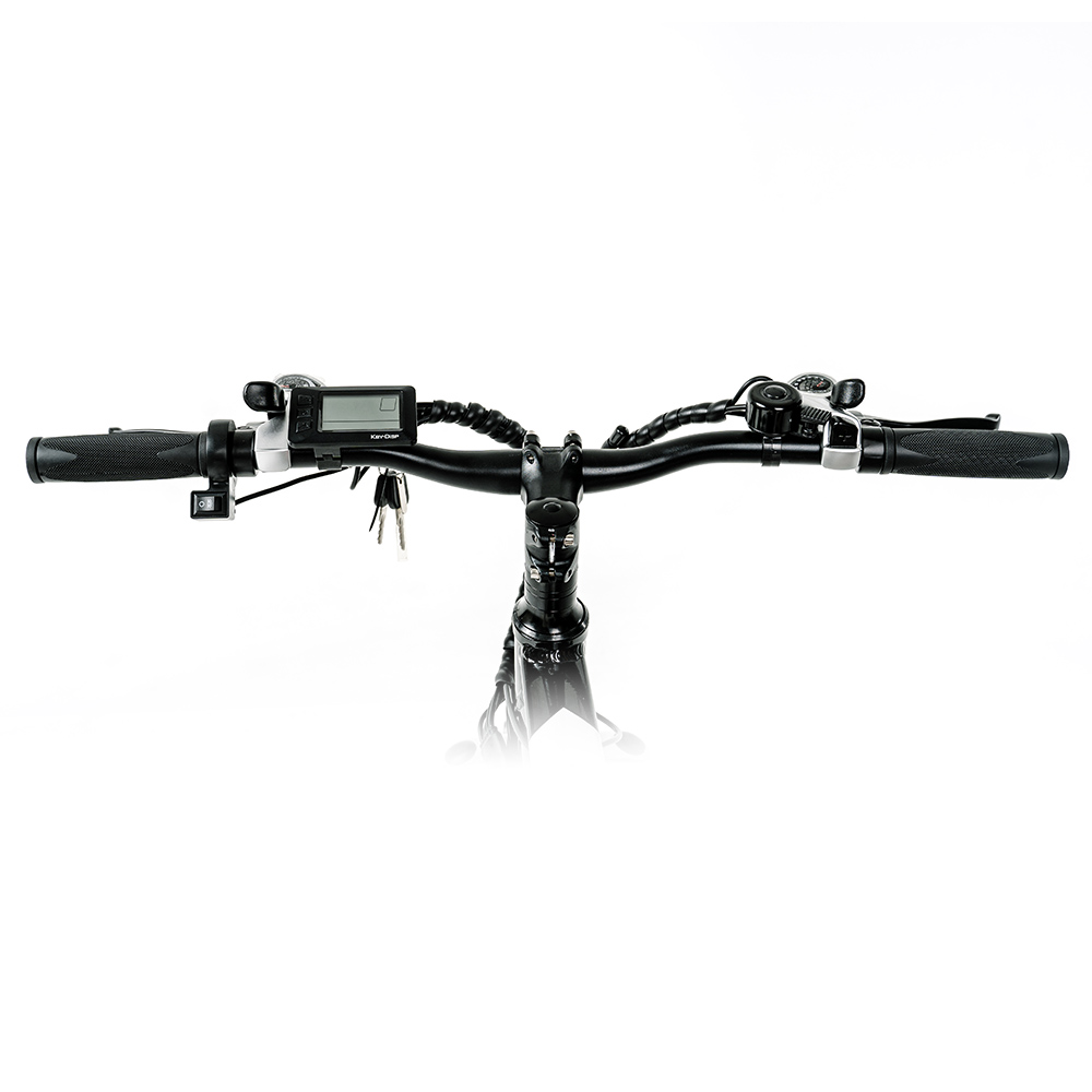 Myatu M0126 elektrische fiets met geïntegreerd wiel, 250 W motor 36 V 12.5 Ah batterij 25 km / u Max. snelheid 50 mijl bereik Shimano 21 versnellingen