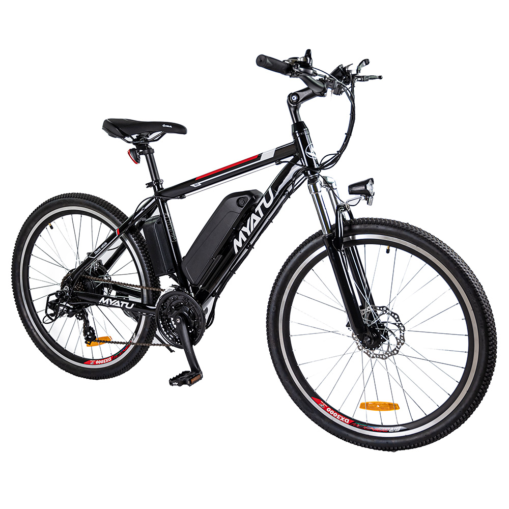 Myatu M0126 küllős kerekű elektromos kerékpár, 250 W-os motor 36 V 12.5 Ah Akkumulátor 25 km/h Max. sebesség 50 mérföld Hatótávolság Shimano 21 sebességes