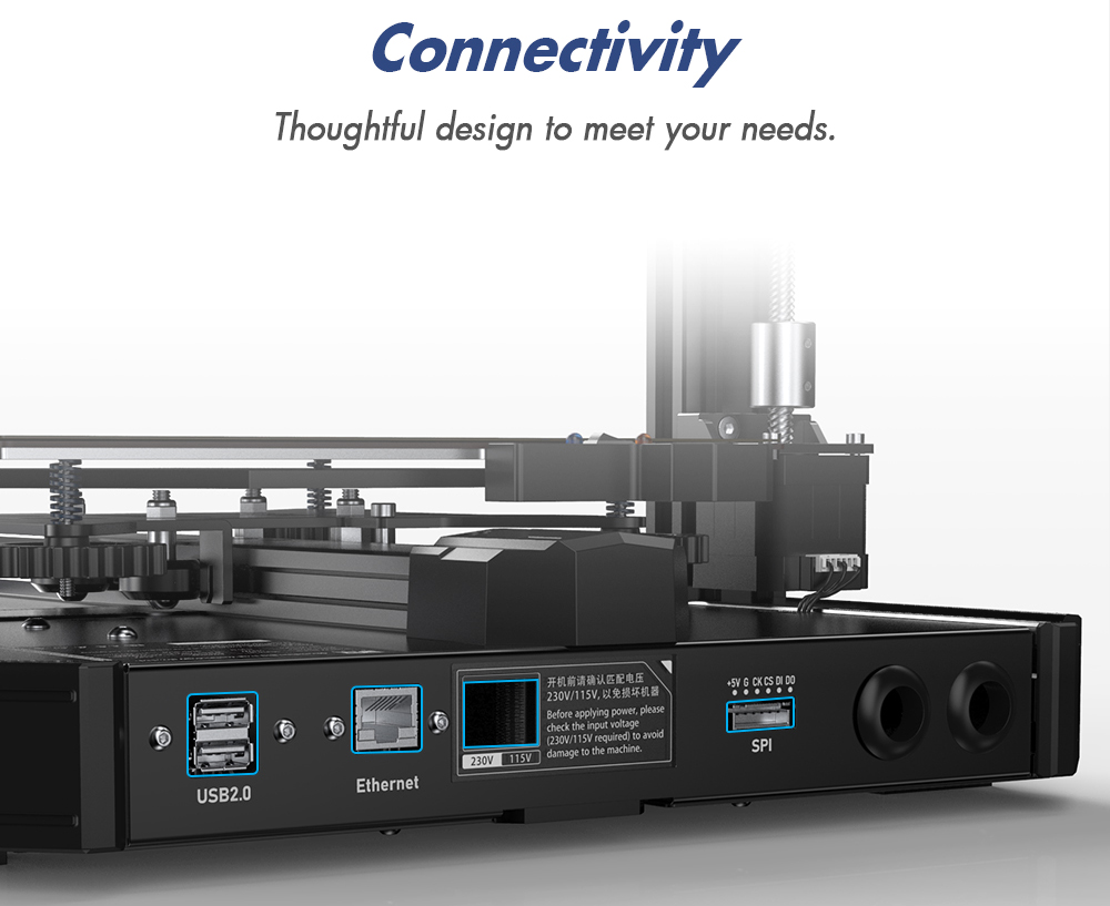 Impresora 3D BIQU Hurakan, firmware Klipper, nivelación automática, microsonda incorporada, enfoque particionado, impresión silenciosa, sensor de fin de filamento, control remoto WiFi, 220 x 220 x 270 mm