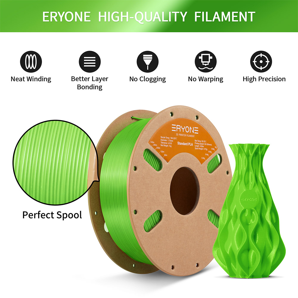 Filament Pla eryone Standard 1kg - Apple Green