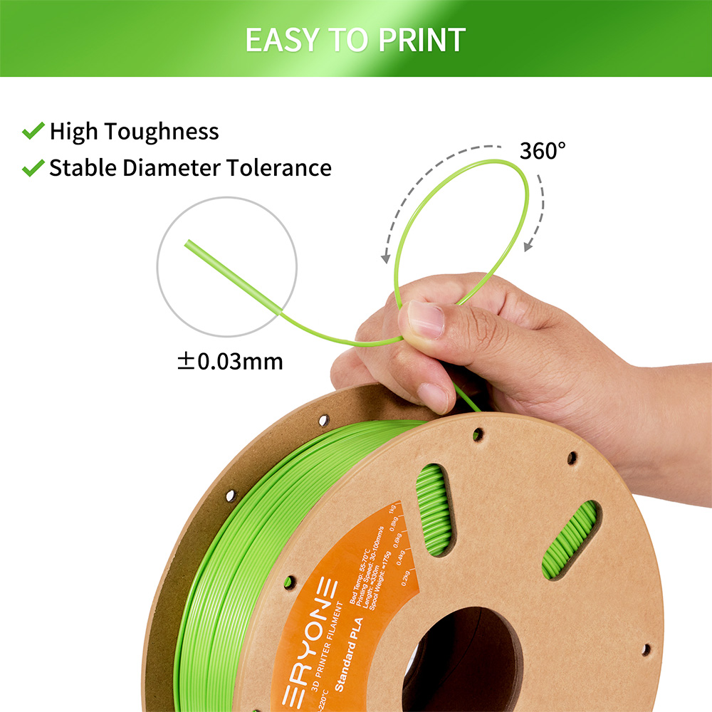 Filament Pla eryone Standard 1kg - Apple Green