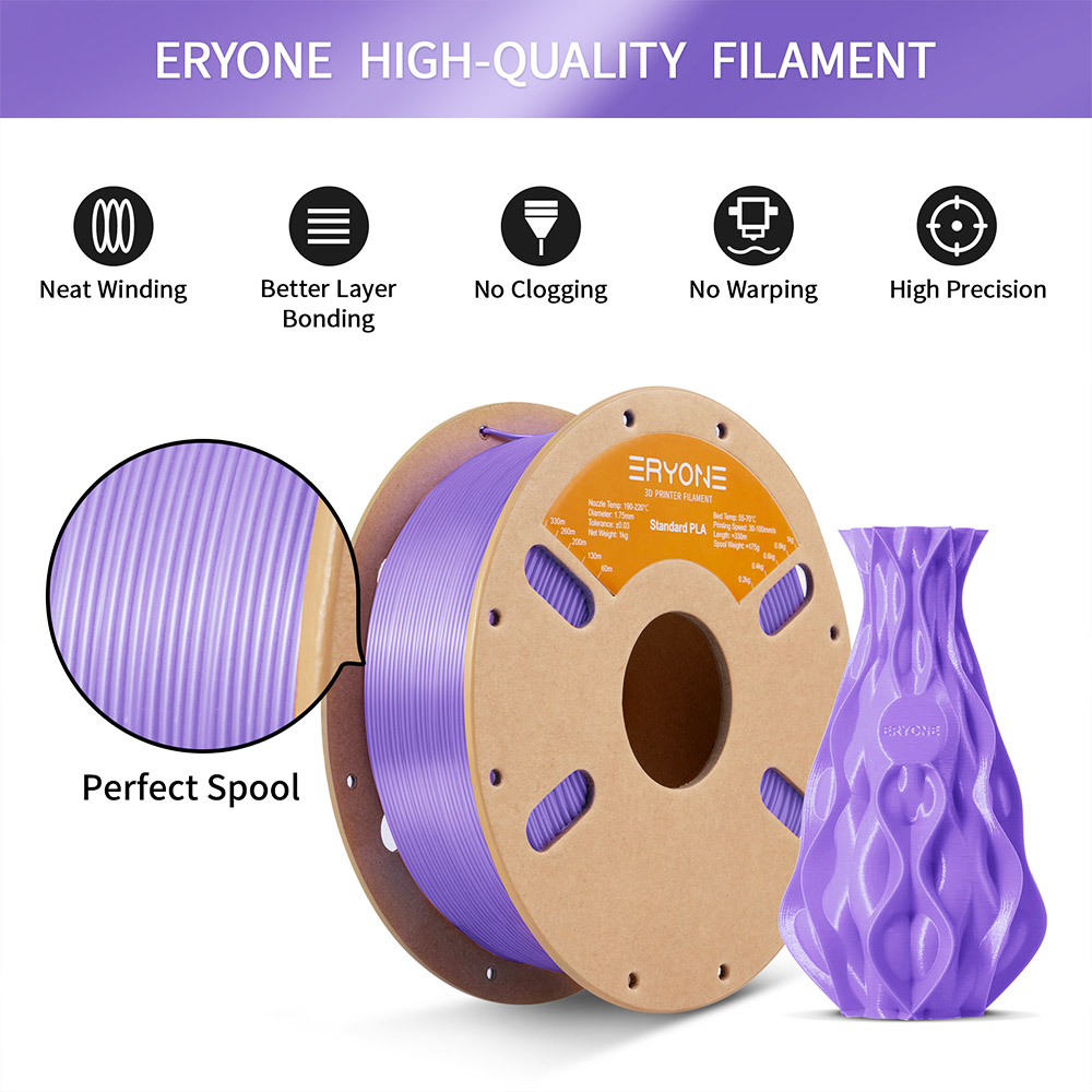 Filament Pla Eryone Standard 1kg - Violet Lavender