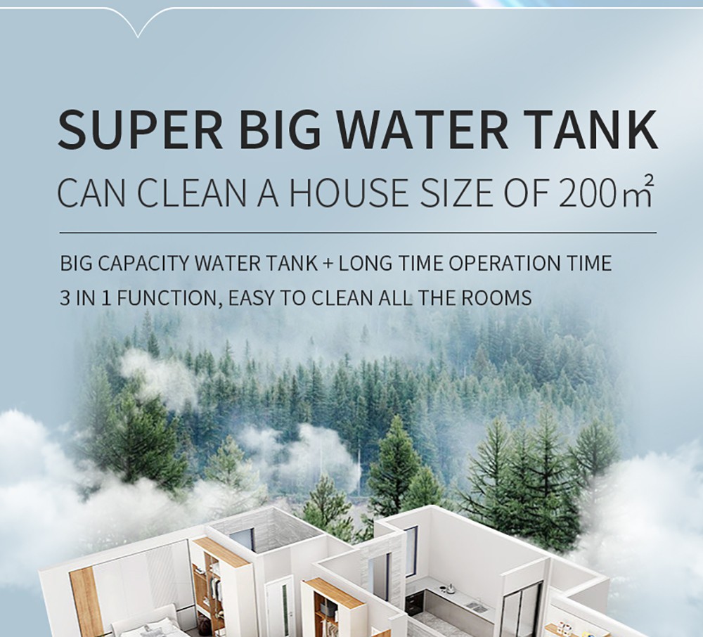 Aspirator fără fir Liectroux i7 Pro, aspirație 14000 Pa, autocurățare, auto-uscare, rezervor de apă curată de 600 ml, timp de funcționare 35 minute, afișaj LED, control vocal, zgomot redus