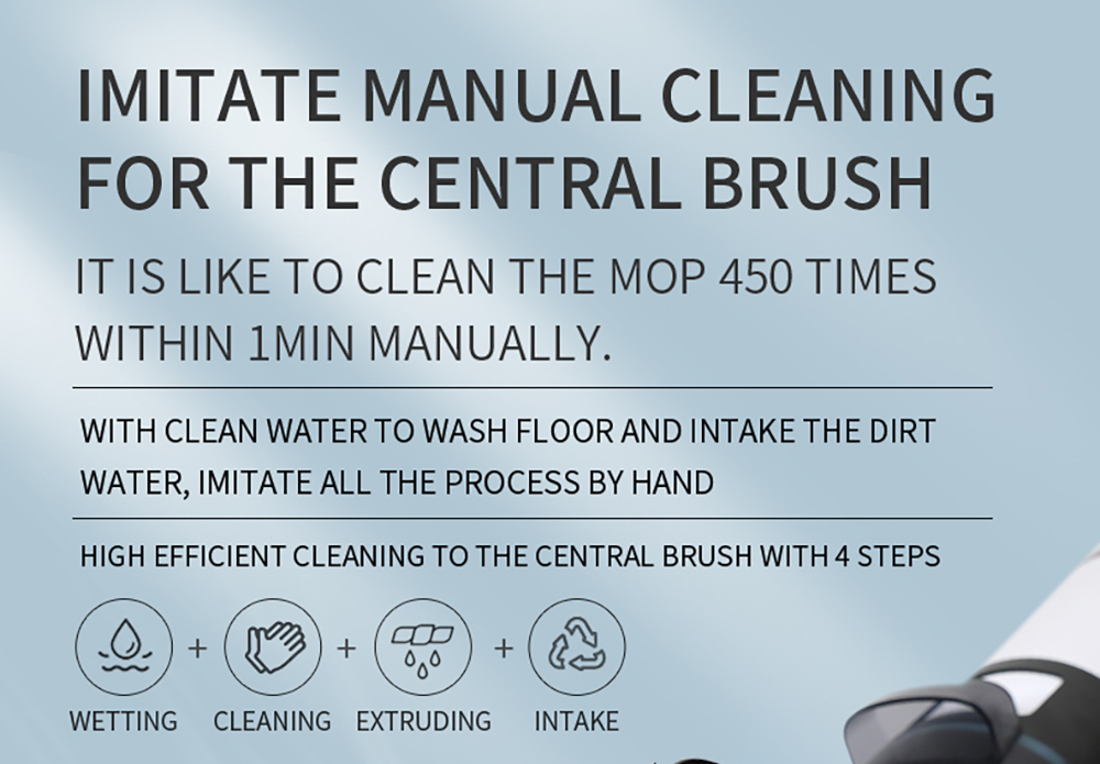 Aspirator fără fir Liectroux i7 Pro, aspirație 14000 Pa, autocurățare, auto-uscare, rezervor de apă curată de 600 ml, timp de funcționare 35 minute, afișaj LED, control vocal, zgomot redus