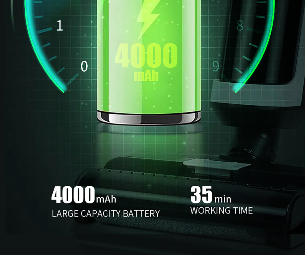 Aspirator fără fir Liectroux i7 Pro, aspirație 14000 Pa, autocurățare, auto-uscare, rezervor de apă curată de 600 ml, timp de funcționare 35 minute, afișaj LED, control vocal, zgomot redus