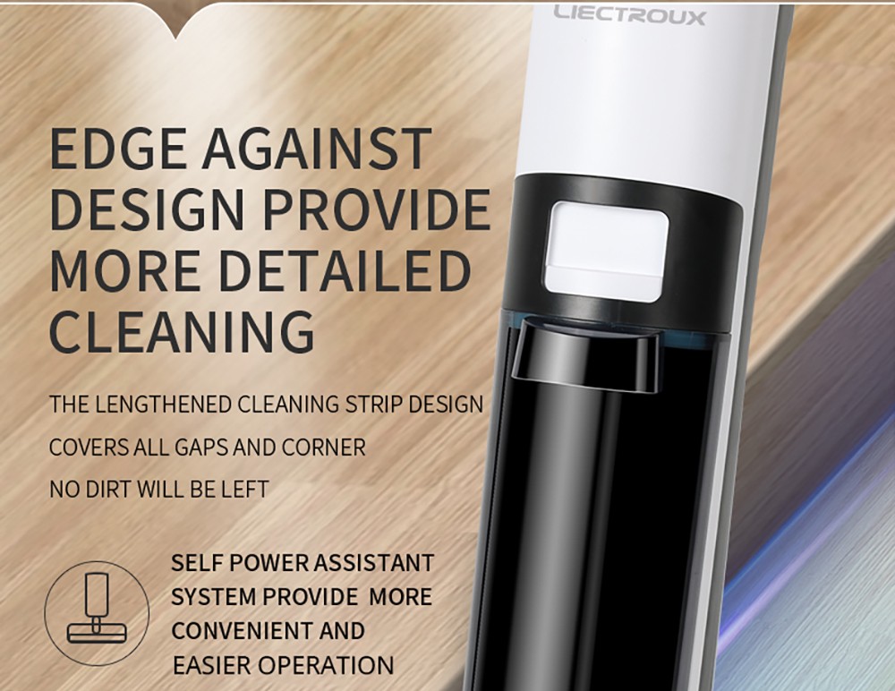 Aspirator fără fir Liectroux i7 Pro, aspirație 14000 Pa, autocurățare, auto-uscare, rezervor de apă curată de 600 ml, timp de funcționare 35 minute, afișaj LED, control vocal, zgomot redus