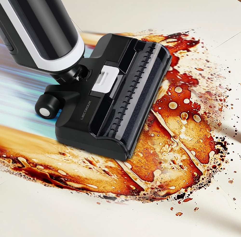 Aspirator fără fir Liectroux i7 Pro, aspirație 14000 Pa, autocurățare, auto-uscare, rezervor de apă curată de 600 ml, timp de funcționare 35 minute, afișaj LED, control vocal, zgomot redus