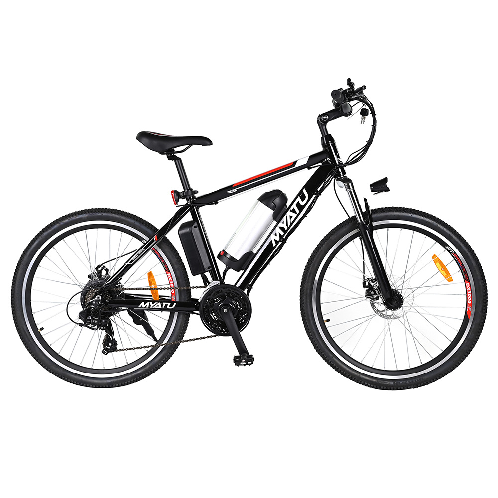 Bicicleta elétrica Myatu M0126, pneus de 26 polegadas Motor 250W 36V 10.4Ah Bateria 25km / h Velocidade máxima 60km Alcance Shimano 21 velocidades