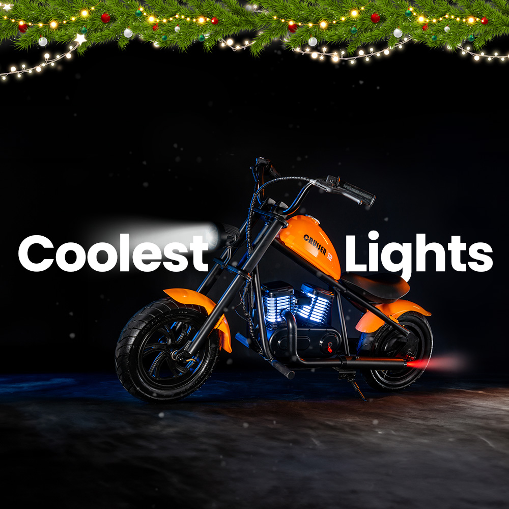 HYPER GOGO Cruiser 12 Plus Motocicleta Elétrica para Crianças 24V 5.2Ah Bateria 160W Motor 16km / h Velocidade 12