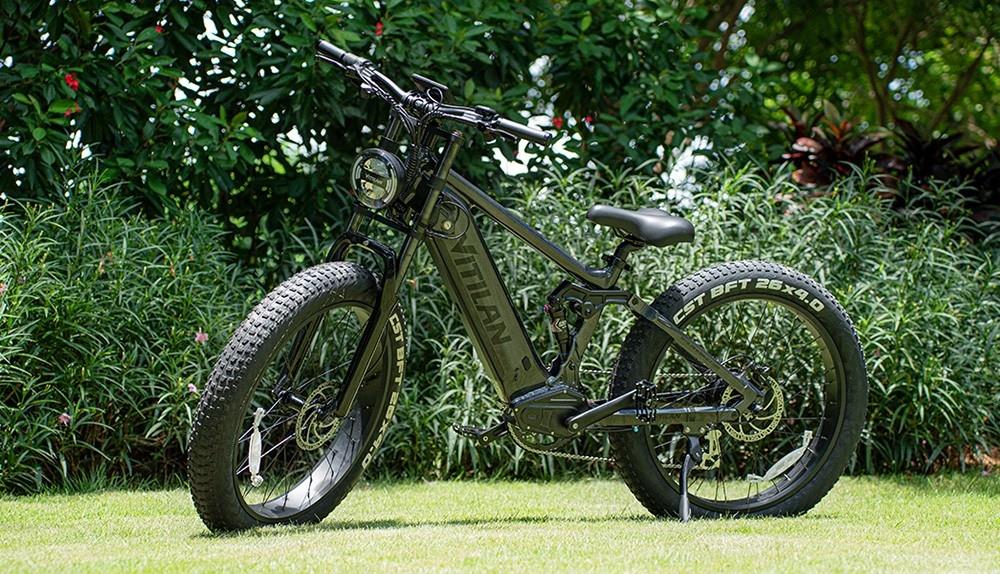 Vitilan T7 Mountain Electric Bike, 26*4.0-inch CST Fat Tires 750W Bafang Motor 48V 20Ah Battery 28mph Max Speed 80miles Max Range Backlit LCD Display Front & Rear Hydraulic Disc Brakes SHIMANO 8-Speed - Mixed Color