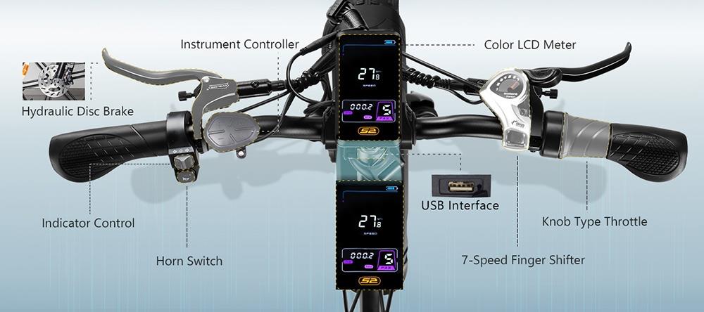 Vitilan U7 2.0 összecsukható elektromos kerékpár, 20*4.0 hüvelykes zsírabroncs 750W motor 48V 20Ah Kivehető LG lítium akkumulátor 28mph maximális sebesség 50-65 mérföld kettős felfüggesztési rendszerű hidraulikus tárcsafék - fehér