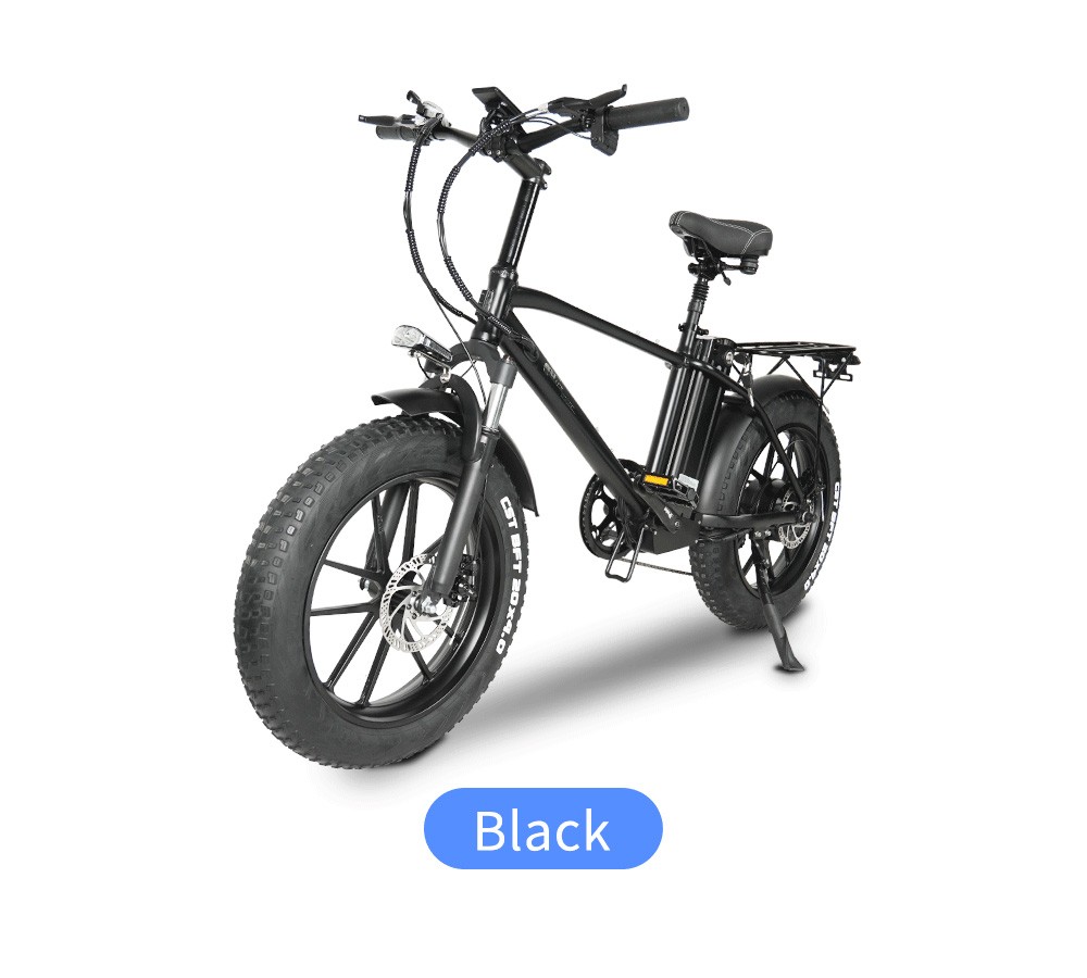 CMACEWHEEL T20 elektromos kerékpár 20*4.0 hüvelykes CST gumiabroncs 750W motor 40-45km/h Max sebesség 17Ah akkumulátor - fekete