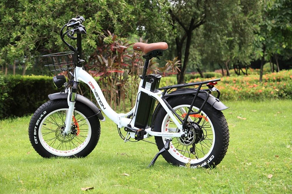 DRVETION CT20 összecsukható elektromos kerékpár, 20 * 4.0 hüvelykes zsírabroncs 750 W motor 48 V 15 Ah akkumulátor 45 km/h Max sebesség tárcsafék SHIMANO 7 sebességfokozat