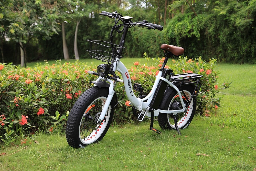 DRVETION CT20 opvouwbare elektrische fiets, 20 * 4.0 inch dikke band 750 W motor 48 V 10 Ah batterij 45 km / u maximale snelheid schijfrem SHIMANO 7 versnellingen