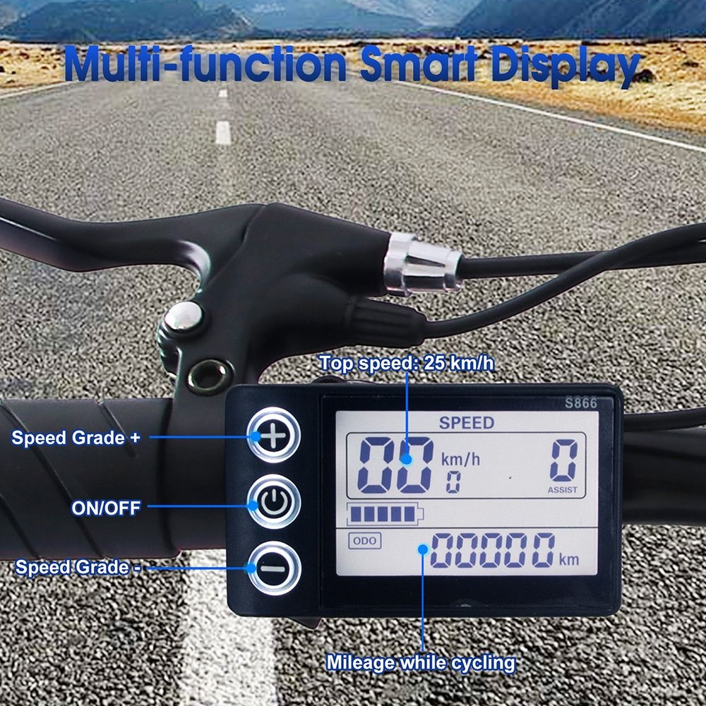 ONESPORT OT16 20*3.0 cala opony rower elektryczny, silnik 350 W 48V15Ah akumulator 25 km/h maksymalna prędkość hamulce tarczowe