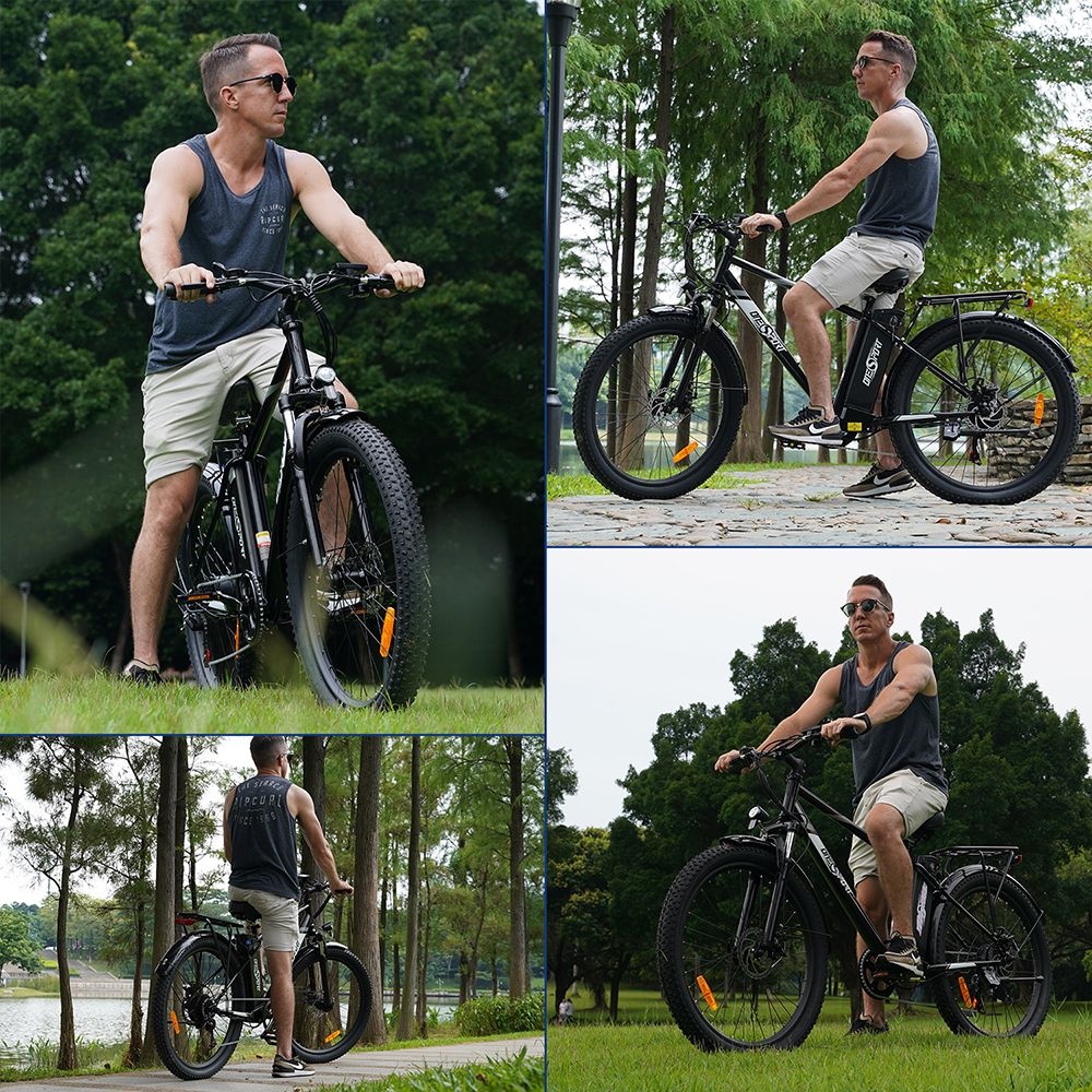 Ηλεκτρικό ποδήλατο ONESPORT OT13, Ελαστικά λιπαρών 26*3 ιντσών, Μοτέρ 350W, Μπαταρία 48V15Ah, Μέγιστη Ταχύτητα 25km/h Μέγιστη εμβέλεια 100km