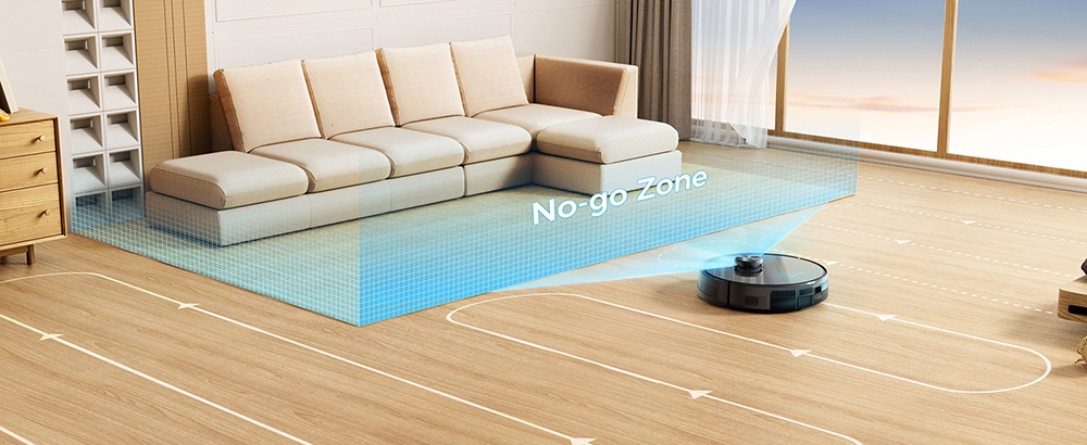 Tesvor S5 Robot Vacuum Cleaner, 3 in 1 Vacuum Mopping Sweeping, 3000Pa Suction, LiDAR Navigation, 600ml Dust Box, 2600mAh Battery, Max 180 Mins Runtime, App/Voice Control
